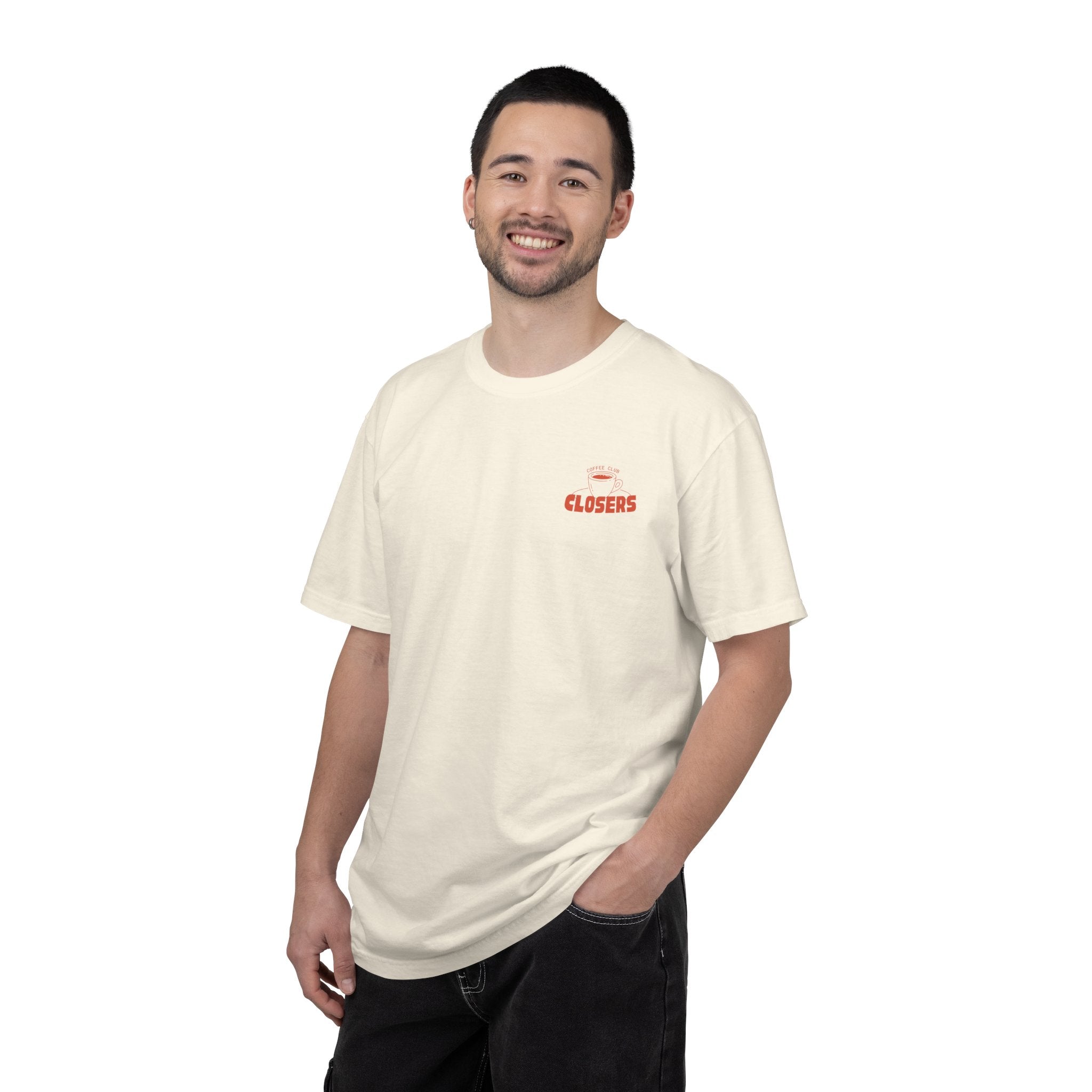 Closers Only Graphic T-Shirt — Retro Walking Mug Design