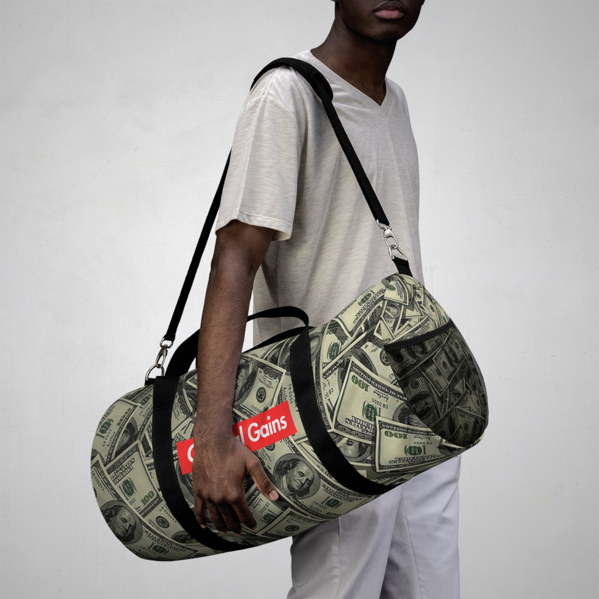 Money Print Duffel Bag – "Capital Gains" Travel & Gym Bag
