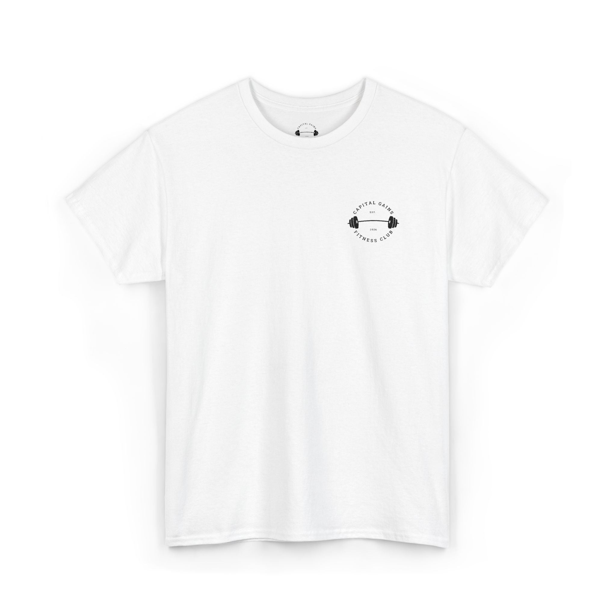 Capital Gains Barbell Club - Embroidered T Shirt