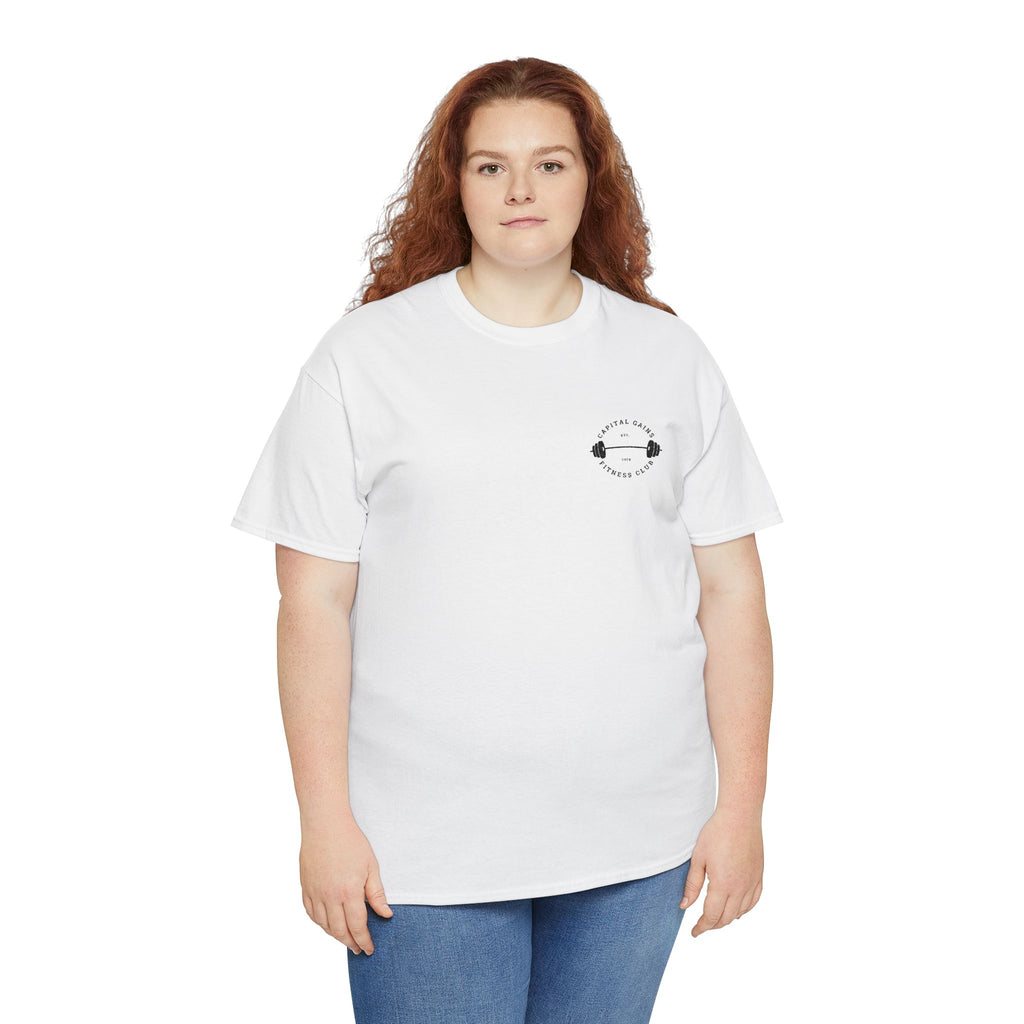 Capital Gains Barbell Club - Embroidered T Shirt