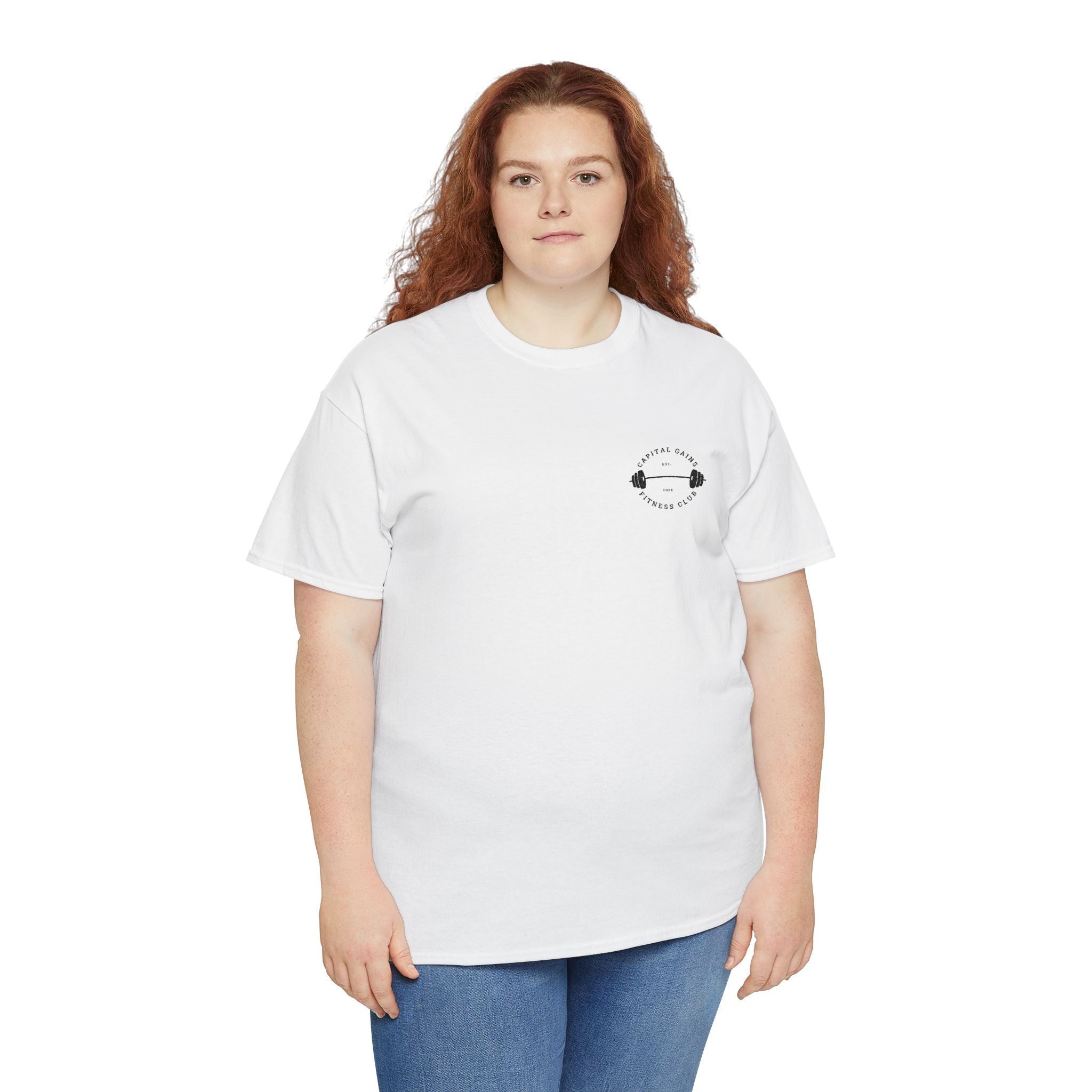 Capital Gains Barbell Club - Embroidered T Shirt