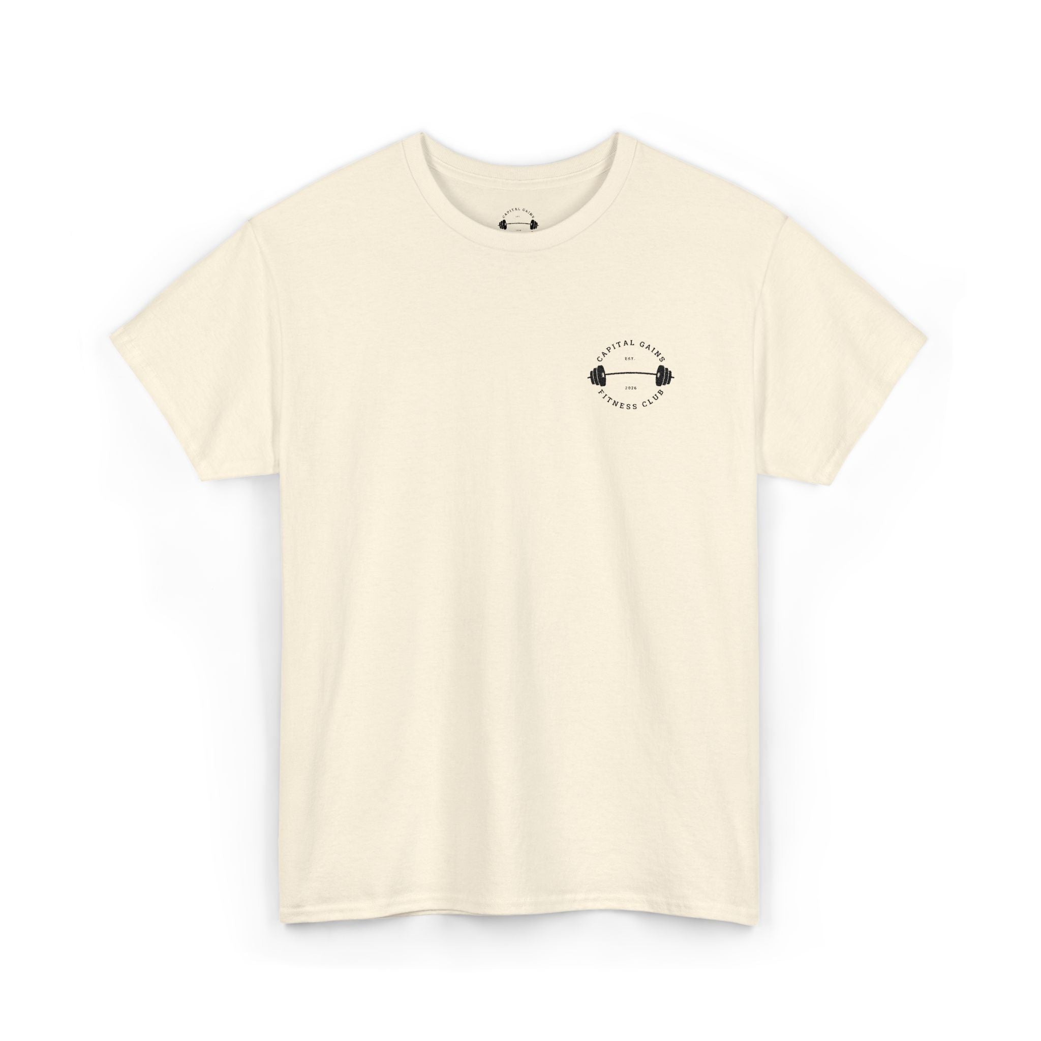 Capital Gains Barbell Club - Embroidered T Shirt