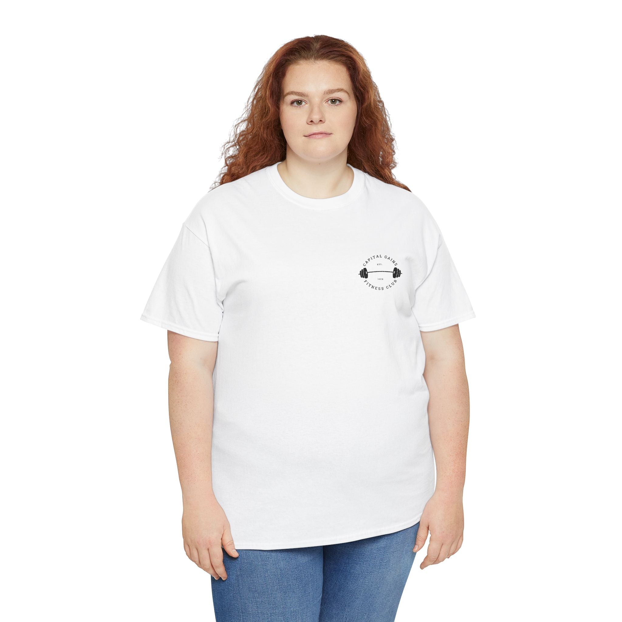Capital Gains Barbell Club - Embroidered T Shirt