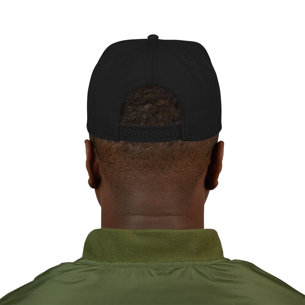 Capital Gains Club — Embroidered Fitness Snapback Hat — Vintage ‘Fitness’ Logo Cap