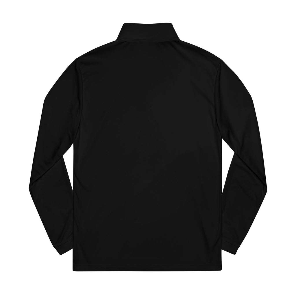 Embroidered Quarter-Zip Pullover — Grey Athletic Adidas Style