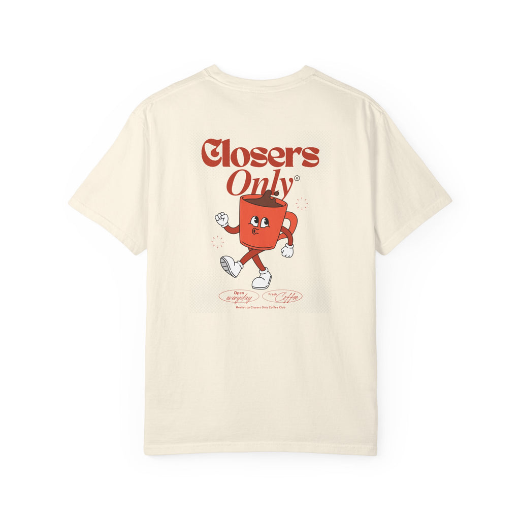 Closers Only Graphic T-Shirt — Retro Walking Mug Design