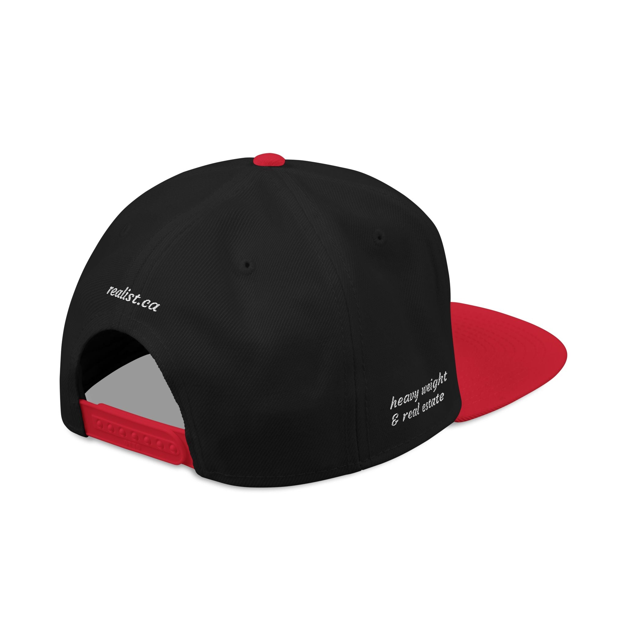 Capital Gains Club Snapback Hat — Red & Black Embroidered 'Royal Metal Classics' Streetwear Cap