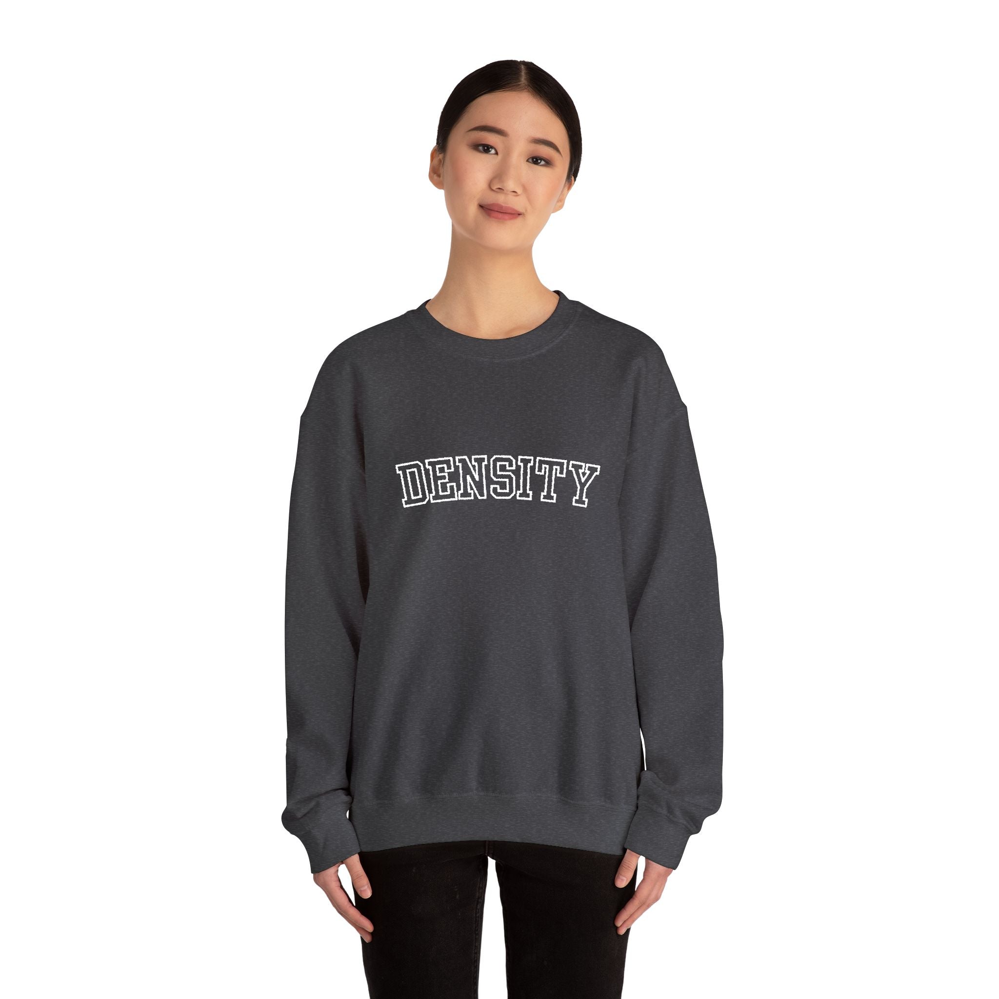 Density Crewneck Sweatshirt — Vintage College Graphic Pullover