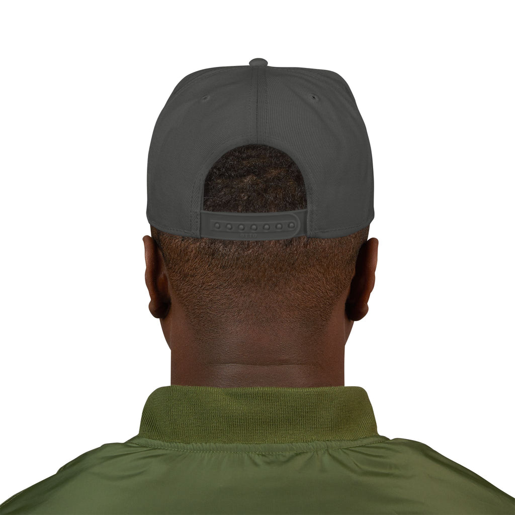 Capital Gains Club — Embroidered Fitness Snapback Hat — Vintage ‘Fitness’ Logo Cap
