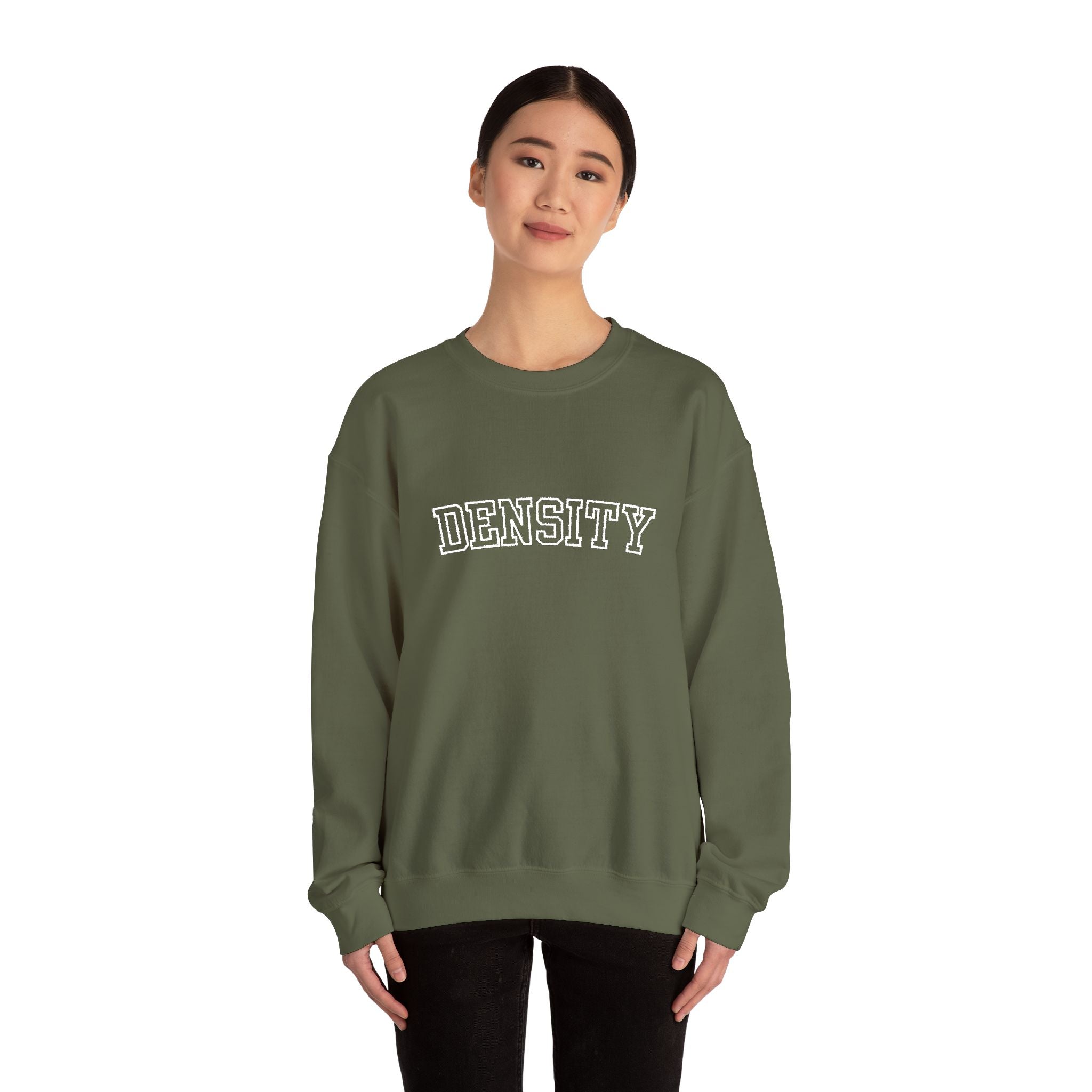 Density Crewneck Sweatshirt — Vintage College Graphic Pullover